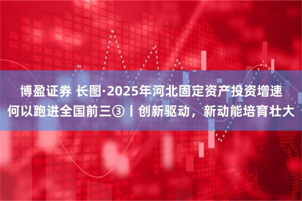 博盈证券 长图·2025年河北固定资产投资增速何以跑进全国前三③丨创新驱动，新动能培育壮大
